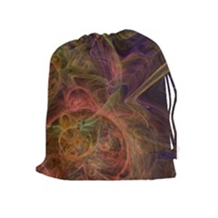 Abstract Colorful Art Design Drawstring Pouch (xl) by Simbadda