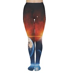 Earth Globe Planet Space Universe Tights by Celenk