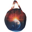 Earth Globe Planet Space Universe Giant Round Zipper Tote View2