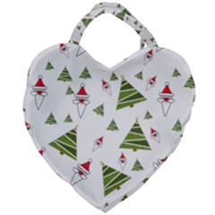 Christmas Santa Claus Decoration Giant Heart Shaped Tote