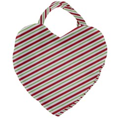 Stripes Striped Design Pattern Giant Heart Shaped Tote