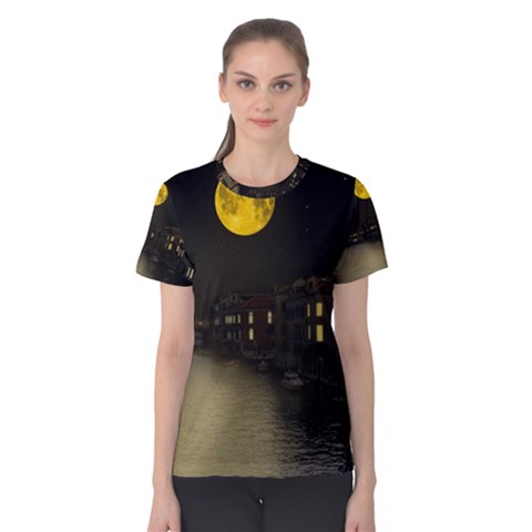 Travel Architecture Tourism Venice Women s Cotton Tee by Celenk