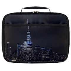 New York Skyline New York City Full Print Lunch Bag by Celenk