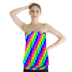 7 Color Square Grid Strapless Top by ChastityWhiteRose