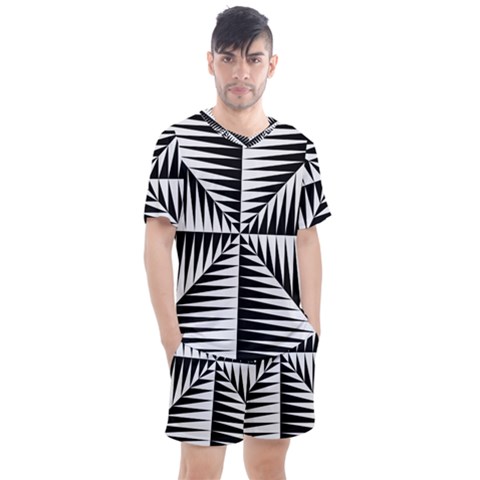 Angular Atrocity Men s Mesh Tee And Shorts Set by ChastityWhiteRose