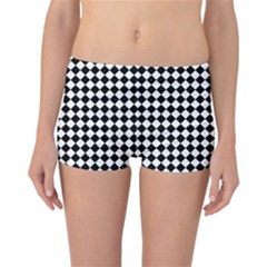 Chessboard 18x18 Rotated 45 40 Pixels Reversible Boyleg Bikini Bottoms by ChastityWhiteRose