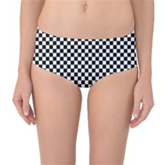 Chessboard 36x36 Mid-waist Bikini Bottoms by ChastityWhiteRose