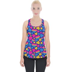 Pansexual Pride Hearts; A Cute Pan Pride Motif! Piece Up Tank Top by PrideMarks