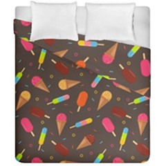 Ice Cream Pattern Seamless Duvet Cover Double Side (california King Size) by Celenk