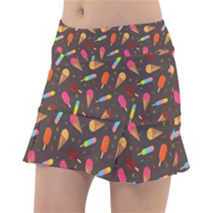 Ice Cream Pattern Seamless Tennis Skirt