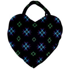 Background Abstract Vector Fractal Giant Heart Shaped Tote
