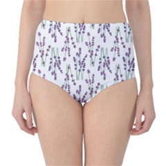 Flower Pattern Pattern Design Classic High-waist Bikini Bottoms by Celenk