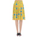 Lemons Ongoing Pattern Texture Flared Midi Skirt View2