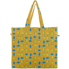 Lemons Ongoing Pattern Texture Canvas Travel Bag by Celenk
