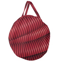 Tube Plastic Red Rip Giant Round Zipper Tote by Celenk