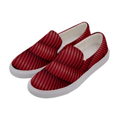 Tube Plastic Red Rip Women s Canvas Slip Ons by Celenk