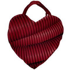 Tube Plastic Red Rip Giant Heart Shaped Tote