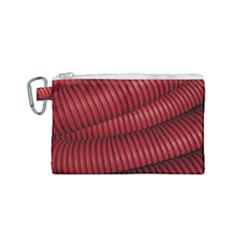 Tube Plastic Red Rip Canvas Cosmetic Bag (small) by Celenk