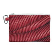 Tube Plastic Red Rip Canvas Cosmetic Bag (large) by Celenk