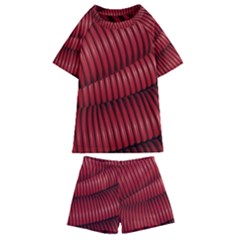 Tube Plastic Red Rip Kids  Swim Tee And Shorts Set by Celenk