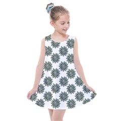 Graphic Pattern Flowers Kids  Summer Dress by Celenk