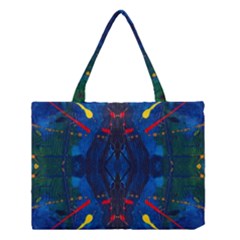 Kaleidoscope Art Pattern Ornament Medium Tote Bag by Celenk