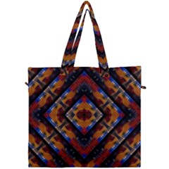 Kaleidoscope Art Pattern Ornament Canvas Travel Bag by Celenk