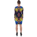 Kaleidoscope Art Pattern Ornament Asymmetric Cut-Out Shift Dress View2