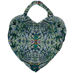 Pattern Design Pattern Geometry Giant Heart Shaped Tote