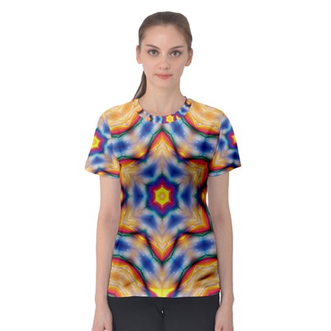 Pattern Abstract Background Art Women s Sport Mesh Tee by Celenk