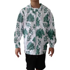 Flower Pattern Pattern Design Hooded Windbreaker (kids) by Celenk