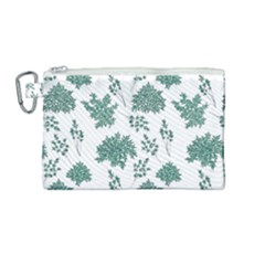 Flower Pattern Pattern Design Canvas Cosmetic Bag (medium)