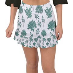 Flower Pattern Pattern Design Fishtail Mini Chiffon Skirt