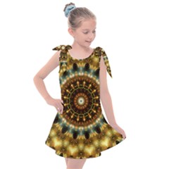 Pattern Abstract Background Art Kids  Tie Up Tunic Dress by Celenk