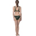 Peacock Feathers Color Plumage Classic Banded Bikini Set  View2