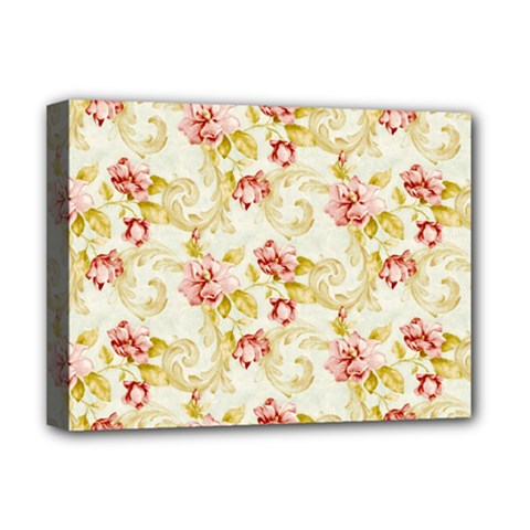 Background Pattern Flower Spring Deluxe Canvas 16  x 12  (Stretched) 