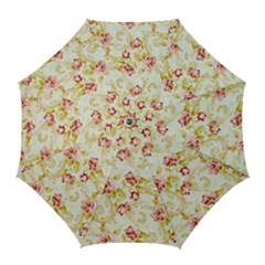 Background Pattern Flower Spring Golf Umbrellas