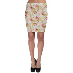 Background Pattern Flower Spring Bodycon Skirt by Celenk