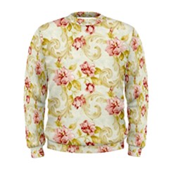 Background Pattern Flower Spring Men s Sweatshirt