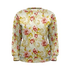 Background Pattern Flower Spring Women s Sweatshirt