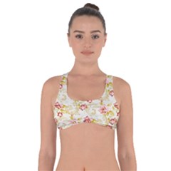 Background Pattern Flower Spring Got No Strings Sports Bra