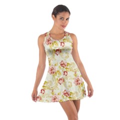 Background Pattern Flower Spring Cotton Racerback Dress