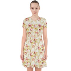 Background Pattern Flower Spring Adorable in Chiffon Dress