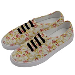 Background Pattern Flower Spring Men s Classic Low Top Sneakers by Celenk