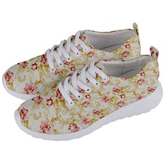 Background Pattern Flower Spring Men s Lightweight Sports Shoes