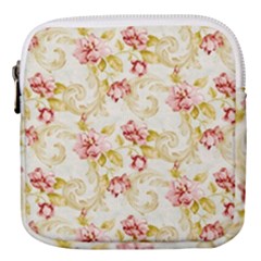 Background Pattern Flower Spring Mini Square Pouch