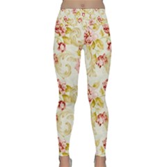 Background Pattern Flower Spring Lightweight Velour Classic Yoga Leggings
