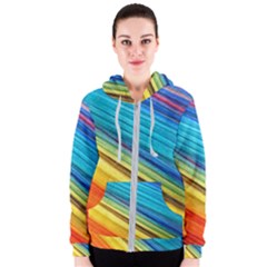Rainbow Women s Zipper Hoodie by NSGLOBALDESIGNS2