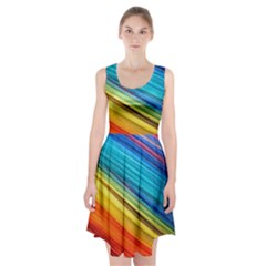 Rainbow Racerback Midi Dress by NSGLOBALDESIGNS2