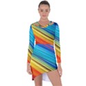 RAINBOW Asymmetric Cut-Out Shift Dress View1